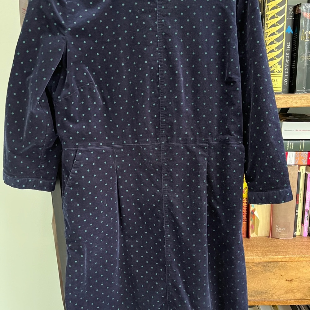 Joules Navy Polka Dot Long Sleeve Dress